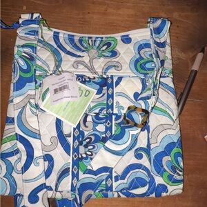 Vera Bradley Blue and Green Paisley Hipster Bag